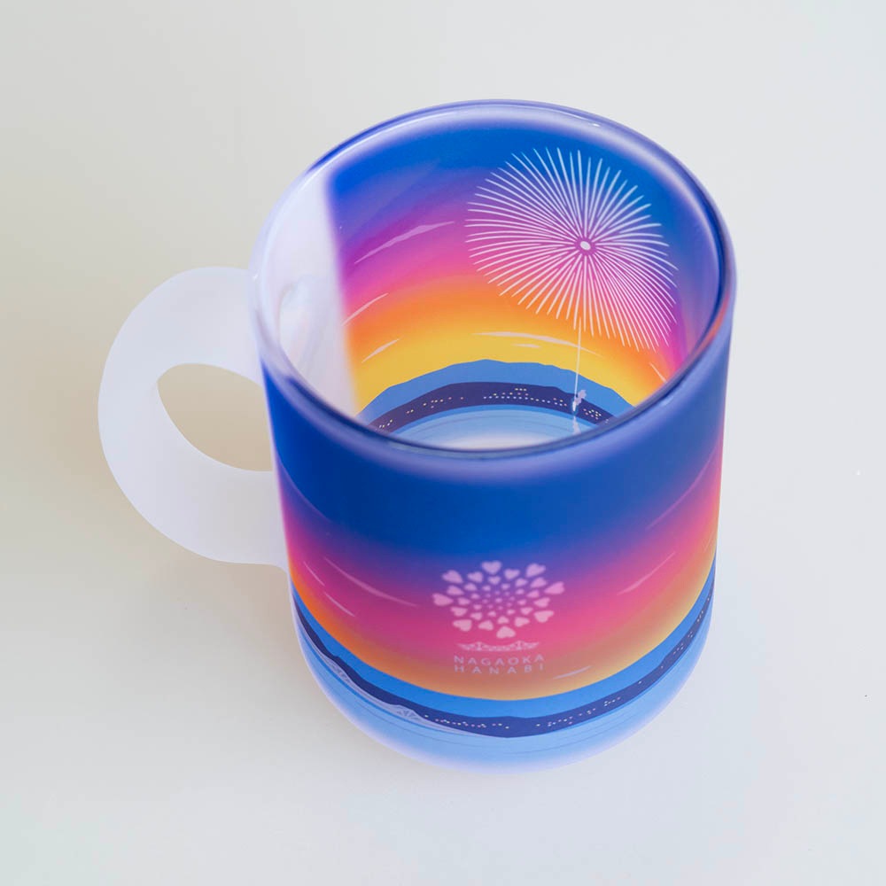 長岡花火 夕景フロストマグ