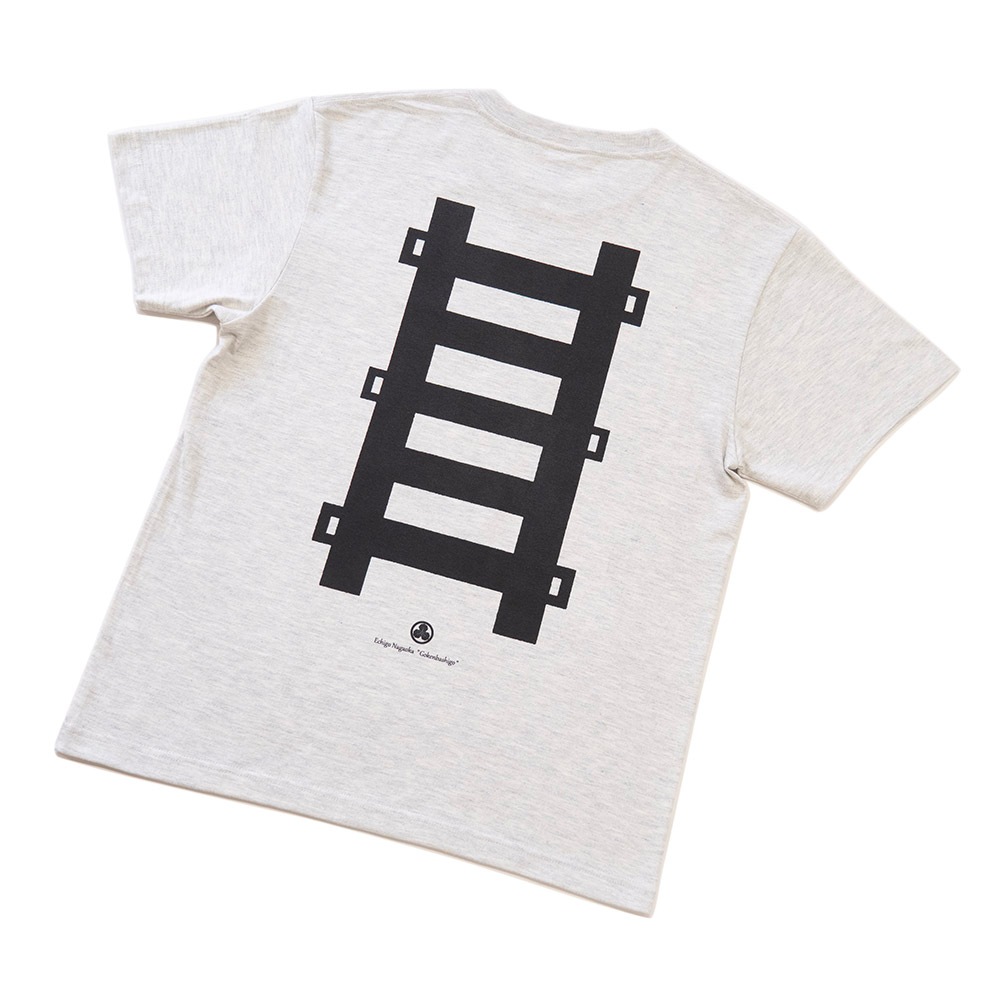 越後長岡藩　五間梯子Tシャツ (オートミール)