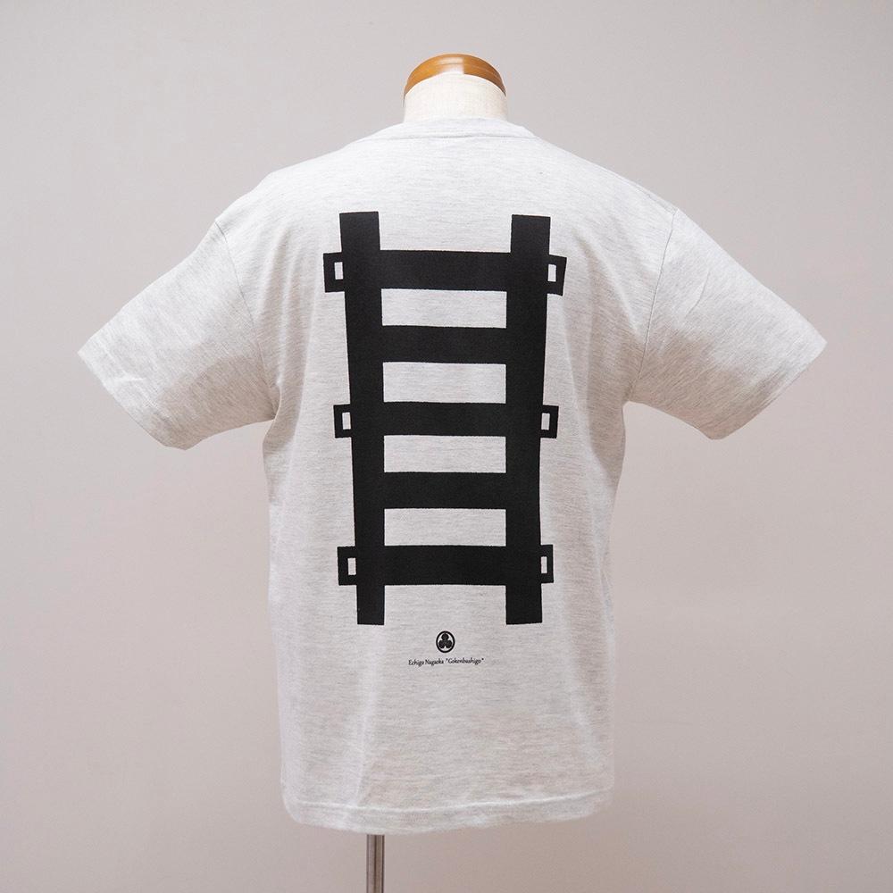 越後長岡藩　五間梯子Tシャツ (オートミール)