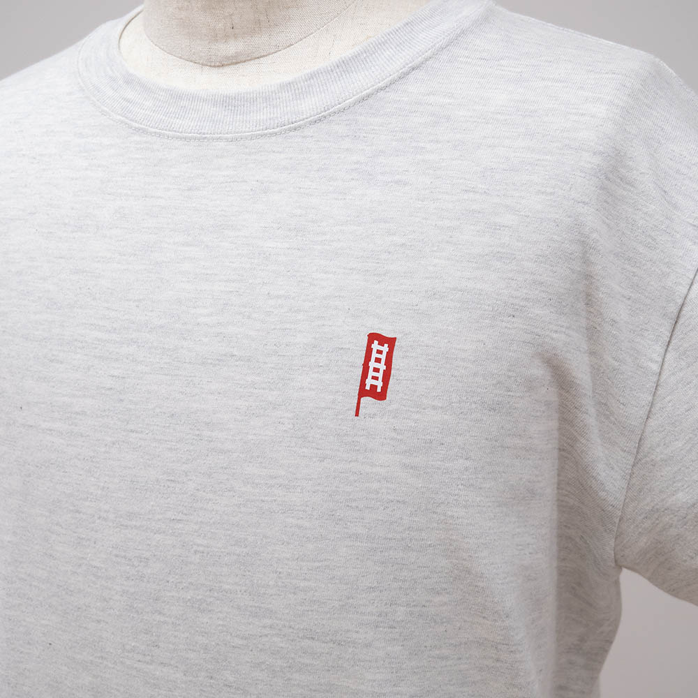 越後長岡藩　五間梯子Tシャツ (オートミール)