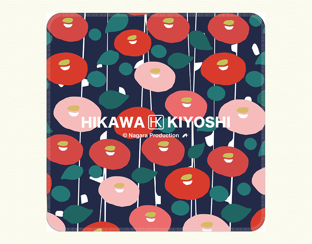 氷川きよし 今治タオルハンカチ 椿 公式通販 長良グループ タレントグッズの通販 長良本舗