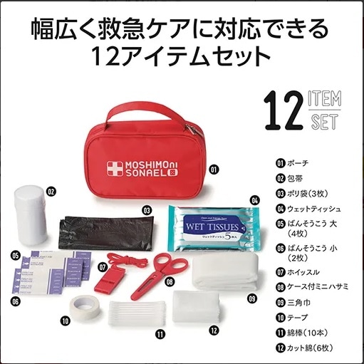 長良本舗・【防災グッズ/送料無料】モシモニソナエル・安心おたすけ12
