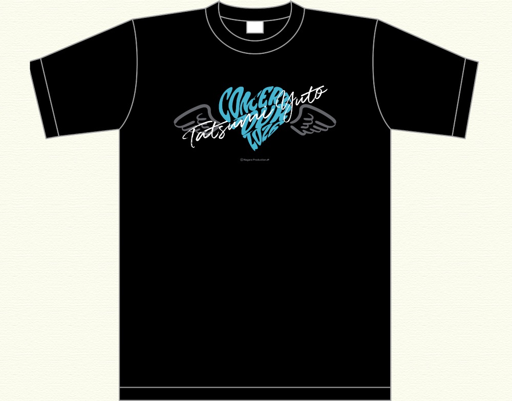 辰巳ゆうと・ツアーTシャツ(ﾛﾝﾘｰ・ｼﾞｪﾈﾚｰｼｮﾝ) 黒|【公式通販】長良