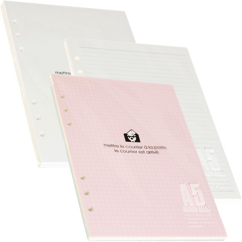 エトランジェ A5サイズ システム手帳リフィル メモ 無地/横罫5mm/方眼