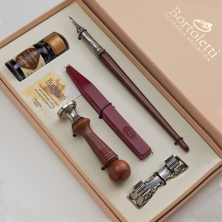 アマレッティさま専用 組み換え可】ボルトレッティ Bortoletti 木軸ペン&ミニインク