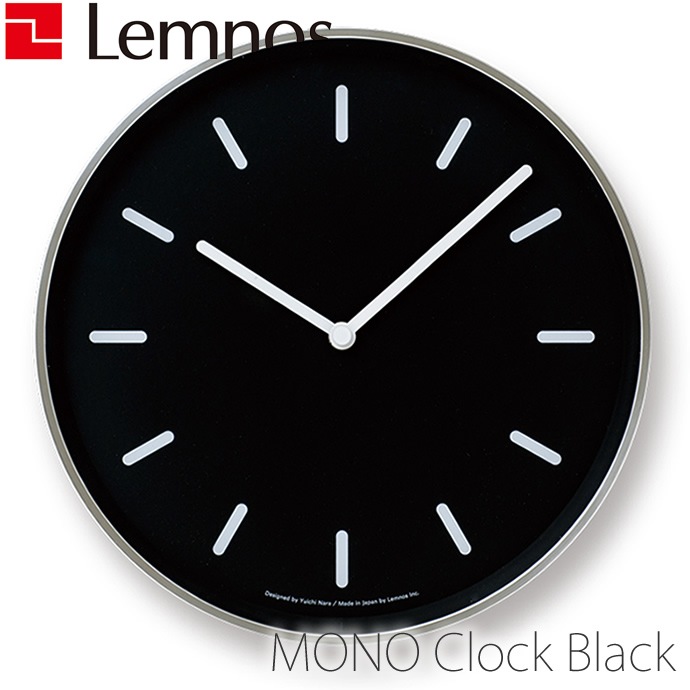 Lemnos 壁掛け時計MONO Clock モノクロック LC10-20B MONO Clock モノ クロック - CASA - レムノス オンラインストア