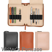 ������� Writers Pencase �Х��å��쥶�� 10���ѥڥ󥱡��� �֥�å�/�֥饦�󡿥��졼���� LDK-WRPN