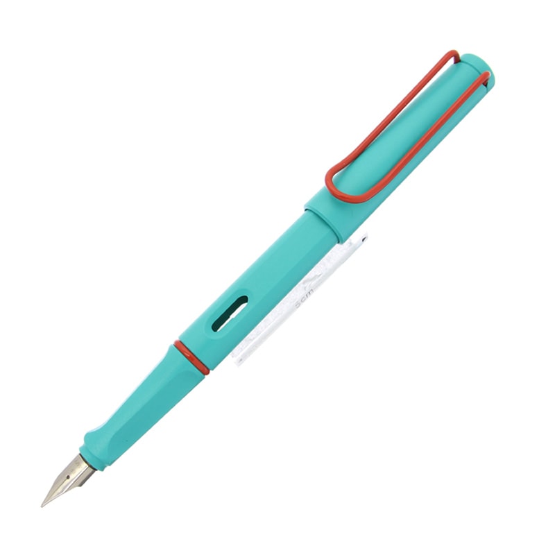 LAMY ラミー 限定 万年筆 サファリ アクアマリン 赤クリップ F