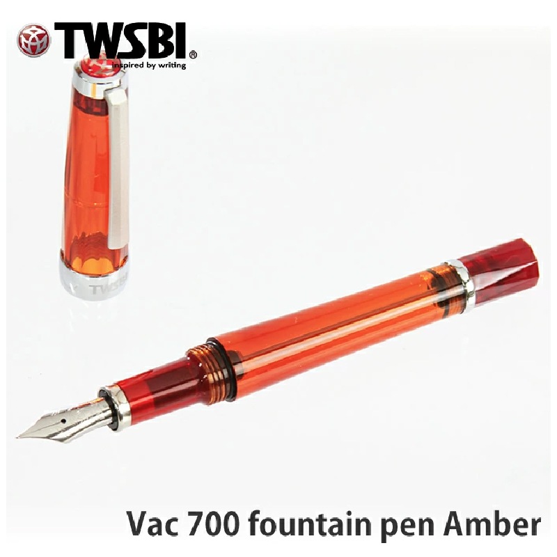 ツイスビー 万年筆 VAC700 アンバー （TWSBI/ブランジャー吸入式