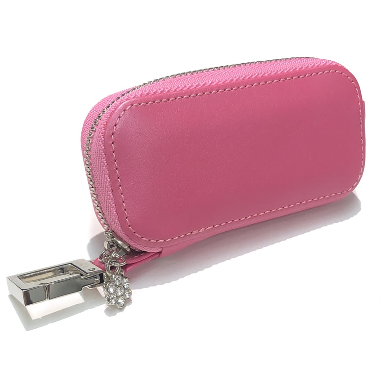 小泉製作所 Lino 本革製 キーケース 3連 ピンク | あいうえお順