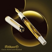 �����������ʡۥڥꥫ�� ��ǯɮ ���饷�å�200 ������ɥޡ��֥� ��Pelikan Classic M200 Fountain Pen Gold-Marbled Special Edition��