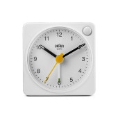 ֥饦 ʥ ܳФޤ/֤ 顼դ ۥ磻 BC02XW BRAUN Analog Alarm Clock