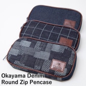  ǥ˥ 饦ɥåץڥ󥱡 Luddite Okayama Denim Round Zip Pencase LDD-RZP