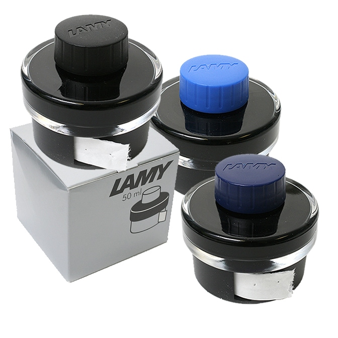 LAMY ラミー用消耗品 万年筆用ボトルインク LT52 ブラック/ブルー