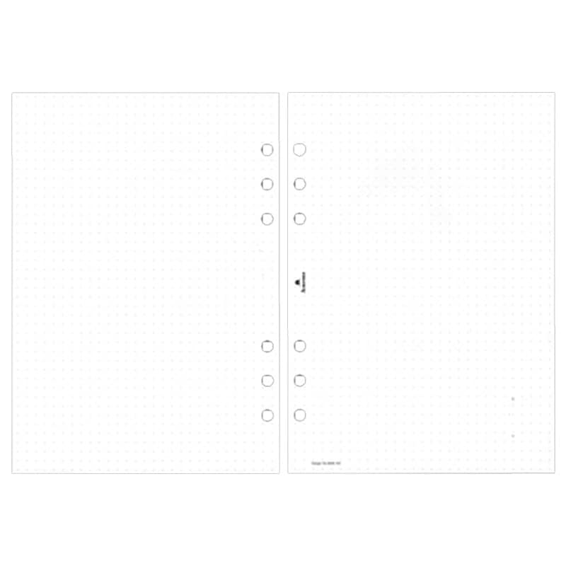 ASHFORD システム手帳リフィル A5サイズ ドットリーフ 0648-100