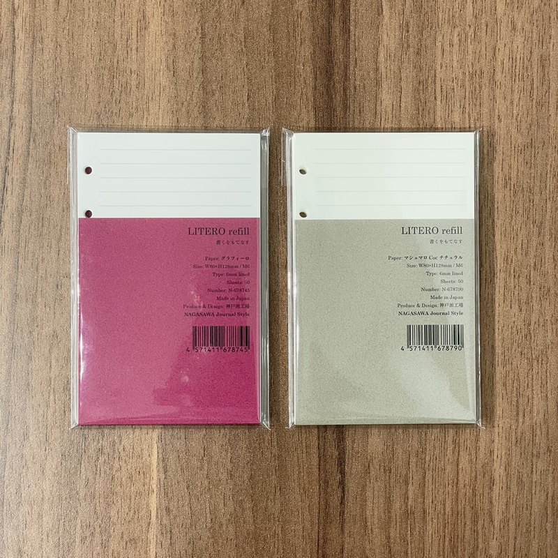 nana 本日ご購入リフィル追加分 オリジナル システム手帳リフィル LITERO ミニ6 | あいうえお順