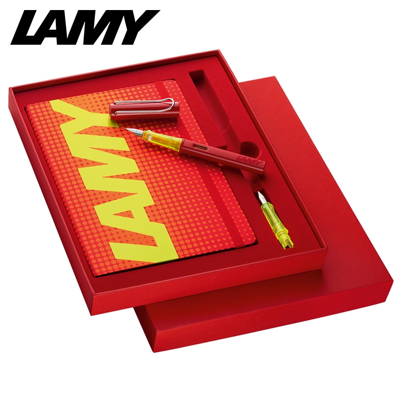 未使用品 2023限定 LAMY アルスター　グロッシーレッド 万年筆 ノート これはアイアンマン？ LAMY アルスター 限定グロッシーレッド