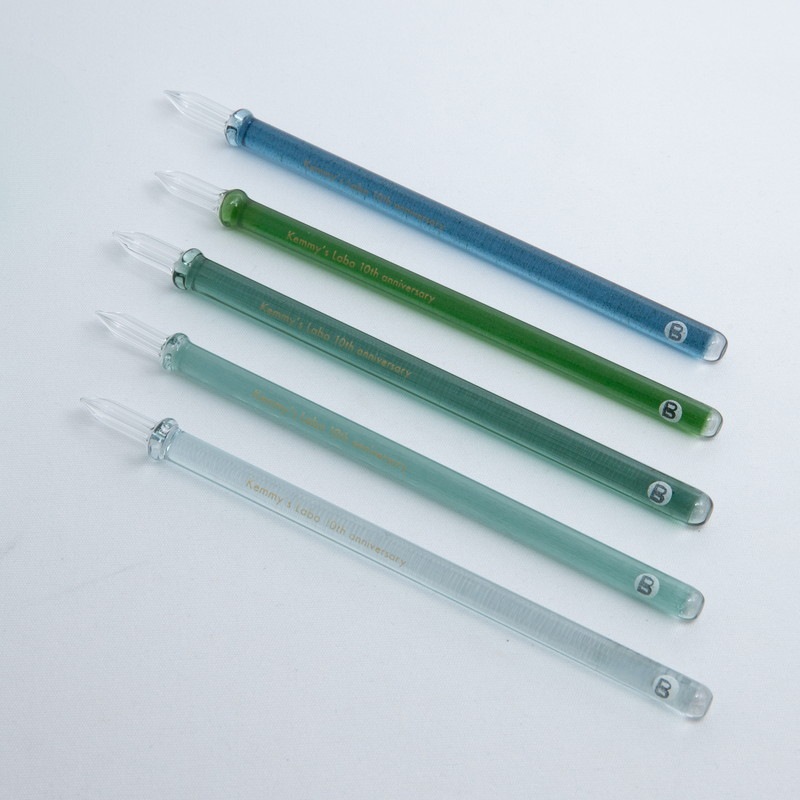 ケミーズラボ ガラスペン 細軸 B（太字） アップルサイダー/ミント