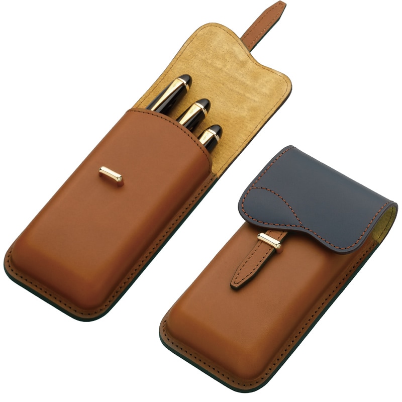お歳暮 のし 限定 パイロット×ソメス サドルデザイン 3本差し ペンシース その他