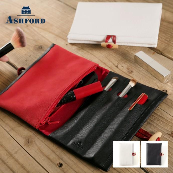 ASHFORD/アシュフォード マルチペンケース レッドサークル No.8722