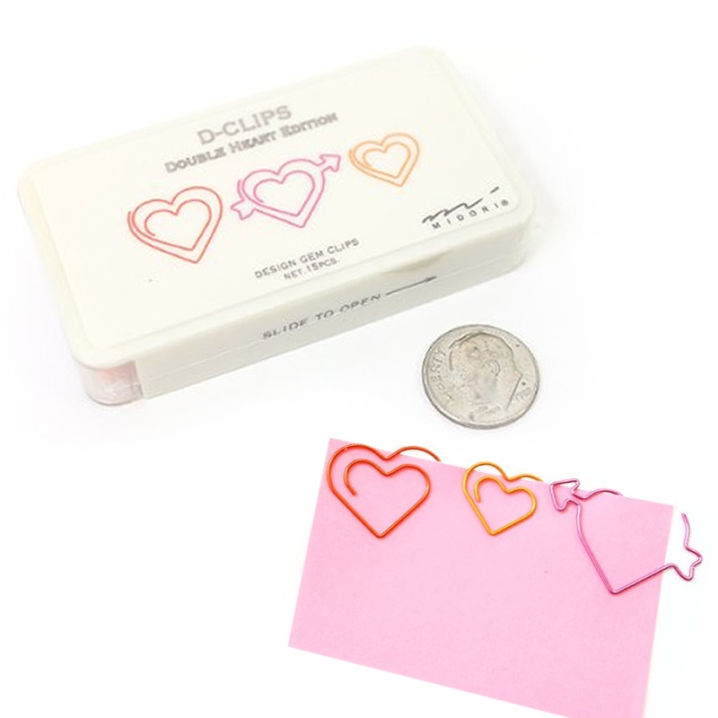 ミドリ D-CLIPS/ディークリップス ダブルハート柄 2nd 43199-006