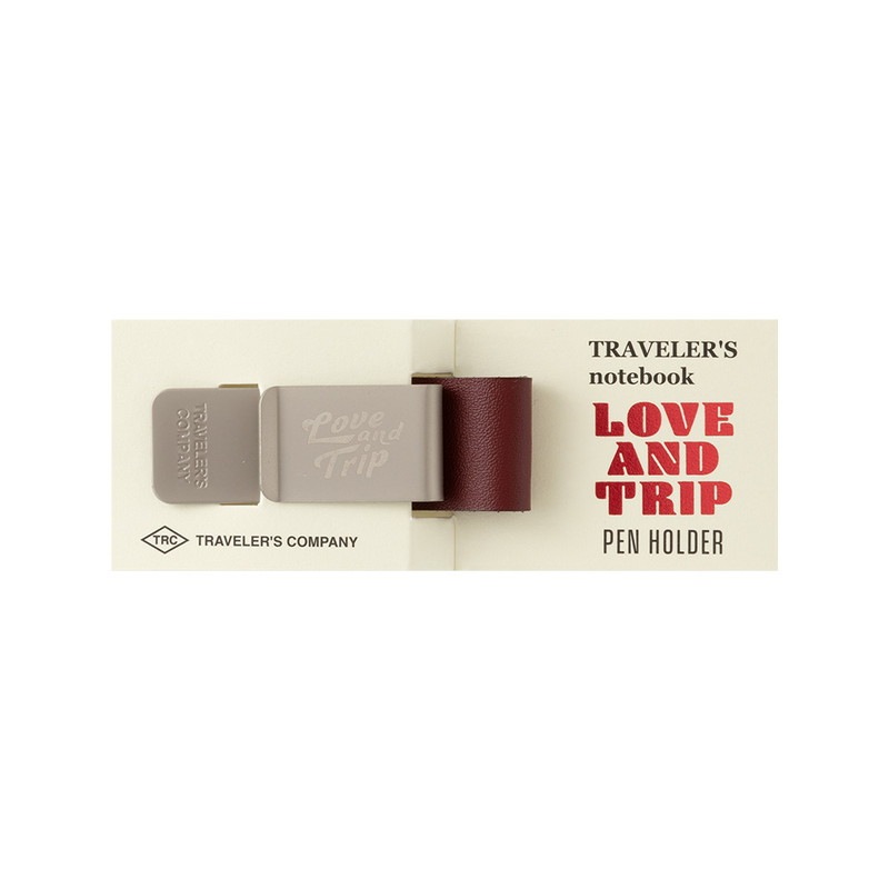 トラベラーズノート LOVE AND TRIP パスポートサイズ ペンホルダー トラベラーズノート ペンホルダー 限定 LOVE AND TRIP レッド