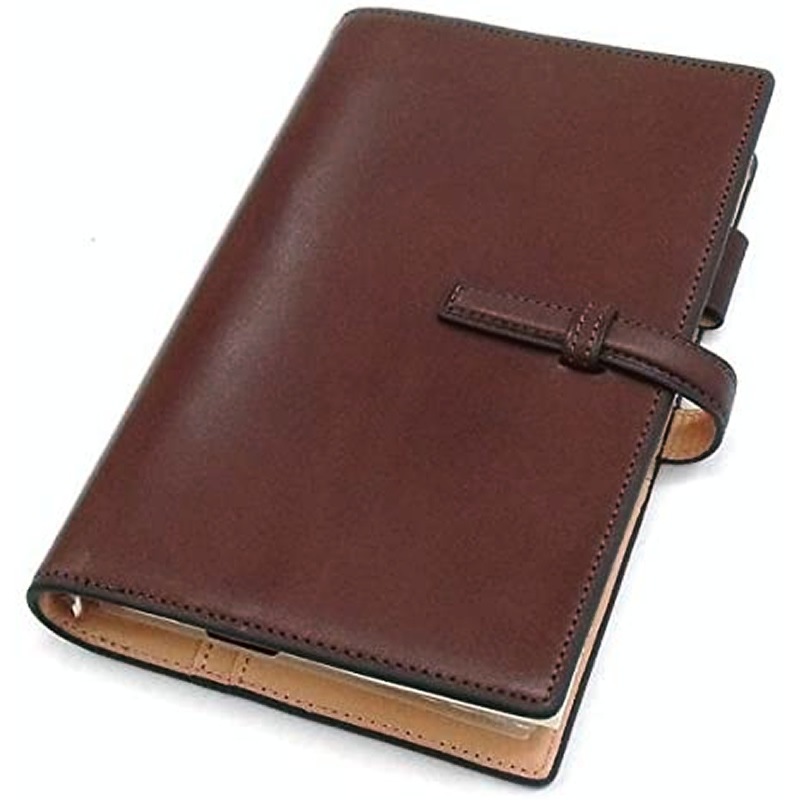 ダヴィンチ 聖書/バイブルサイズ システム手帳 アースレザー ダーク