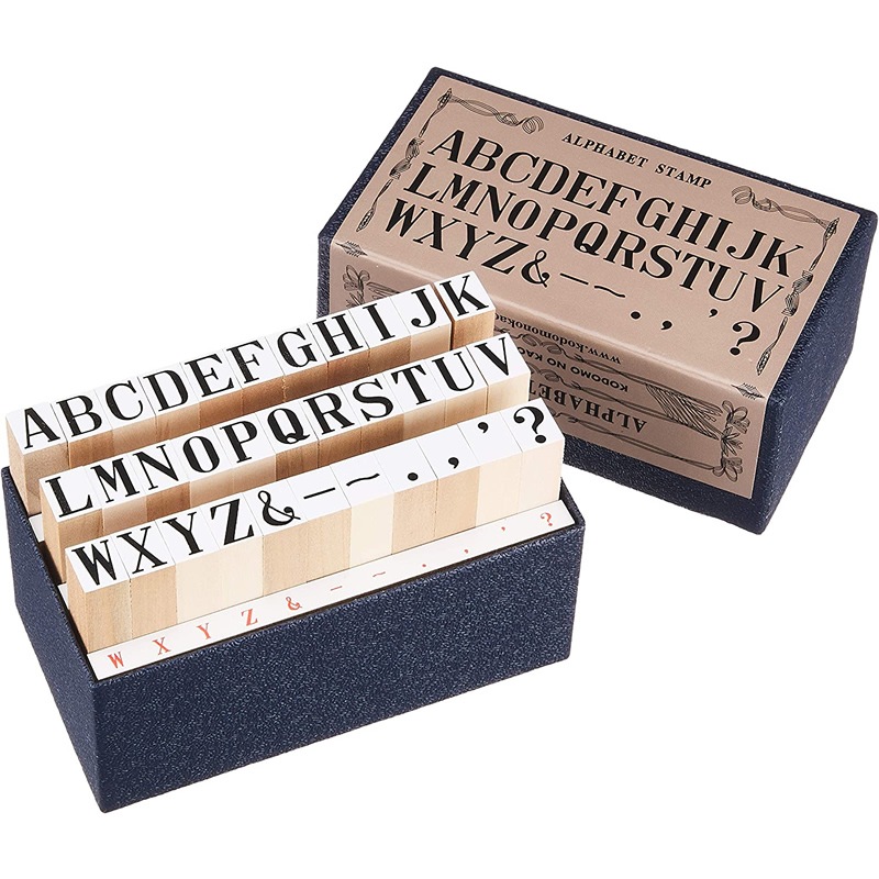 こどものかお クラシックナンバースタンプ 明朝体abc アルファベット