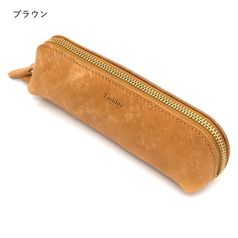 ������� �ޥ�쥶�� �������ڥ󥱡��� LDKM-APN MAYA Leather zip pencase