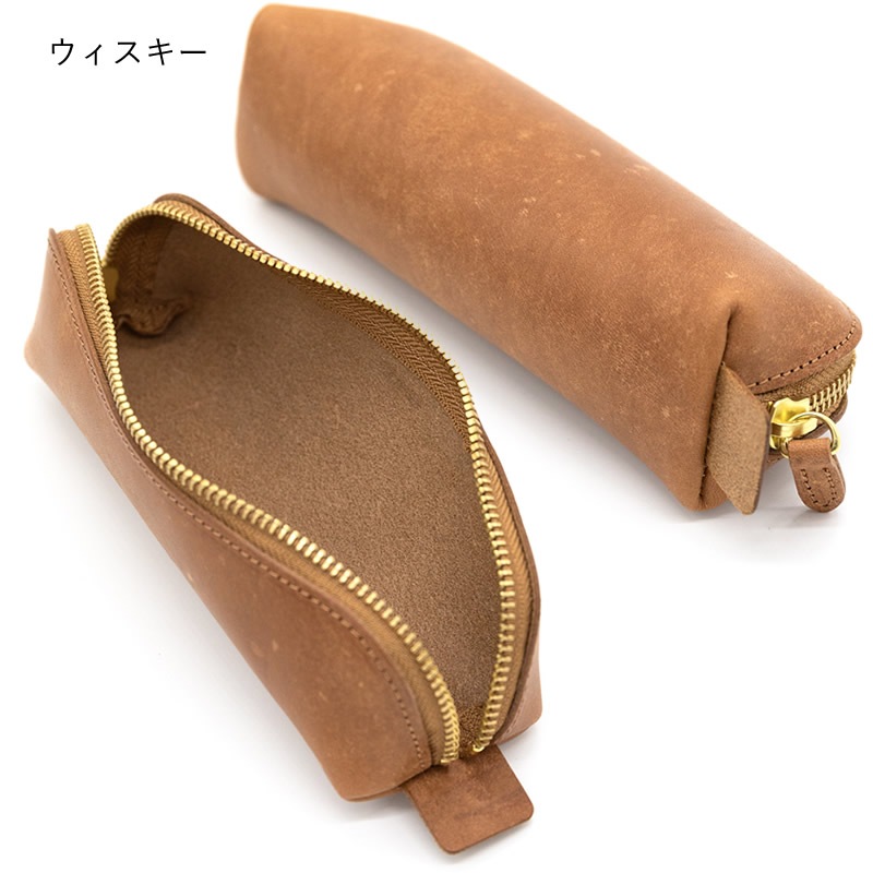 ������� �ޥ�쥶�� �������ڥ󥱡��� LDKM-APN MAYA Leather zip pencase