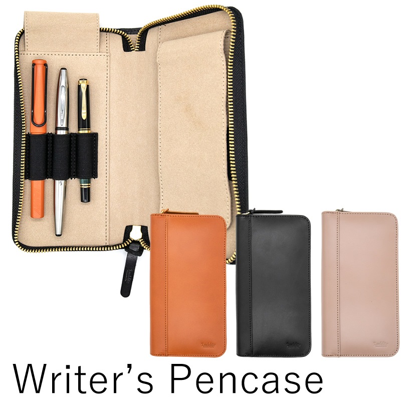 ������� Writers Pencase �Х��å��쥶�� 6���� �饦��ɥ��åץڥ󥱡��� �֥�å�/�֥饦�󡿥��졼���� LDK-WRPN6