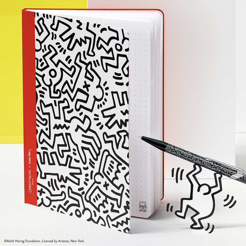 �������å���ܥ��������إ�� �Ρ��ȥ֥å�A5 Keith Haring