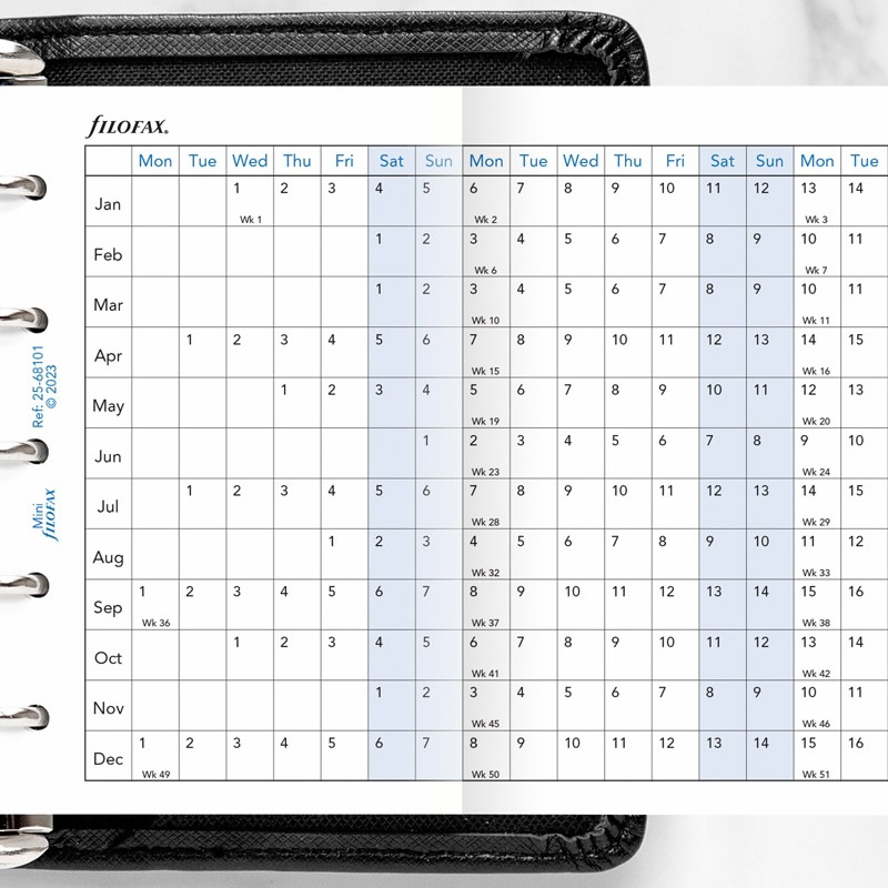 FILOFAX 2025ǯ �����ƥ��Ģ��ե��� M5 �ۥ꥾�󥿥륤�䡼�ץ��ʡ� 25-68101 �ե������ե��å���