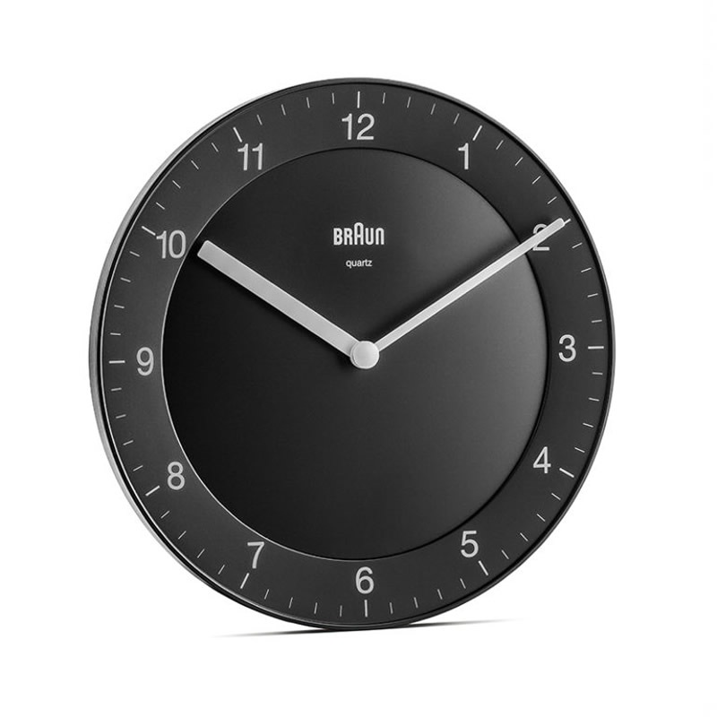 �֥饦�� ���ʥ��� �ɳݤ�����/�������륯���å� �֥�å� BC06B BRAUN Analog Wall Clock