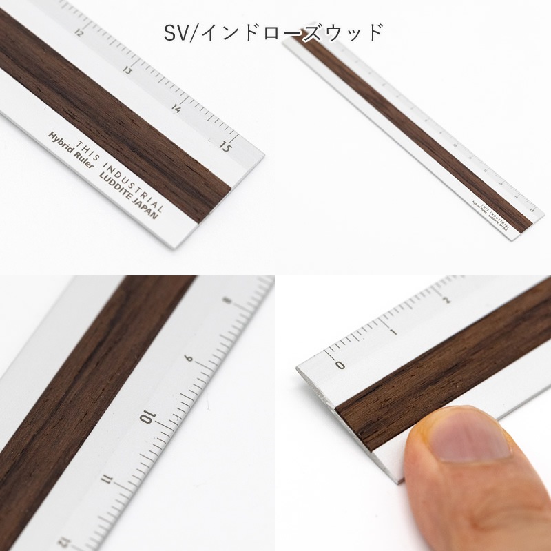 ������� THIS INDUSTRIAL Fine Wood Hybrid Ruler ���� �ϥ��֥�å��구 ����ߡ�����
