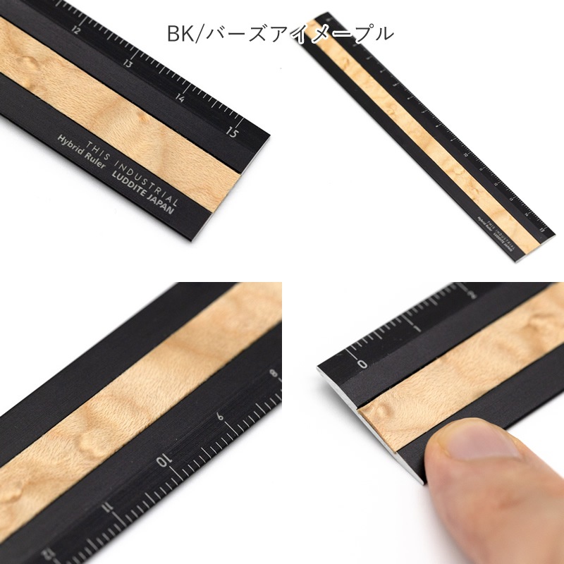 ������� THIS INDUSTRIAL Fine Wood Hybrid Ruler ���� �ϥ��֥�å��구 ����ߡ�����
