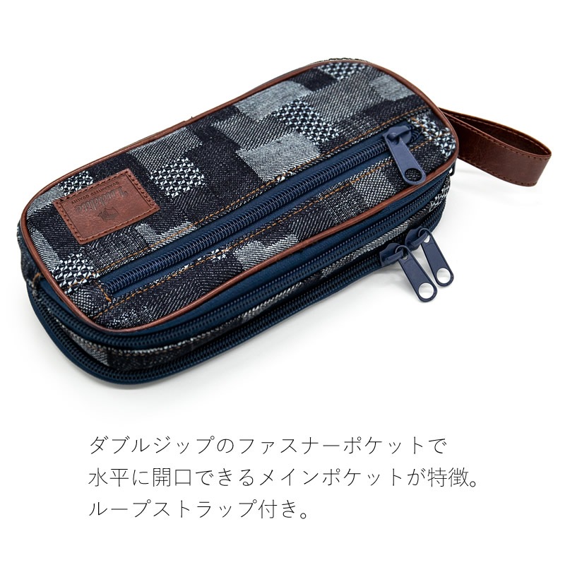 ������� �����ǥ˥� �꥾�͡��ȥڥ󥱡��� Luddite Okayama Denim Resonate Pencase LDD-REPN