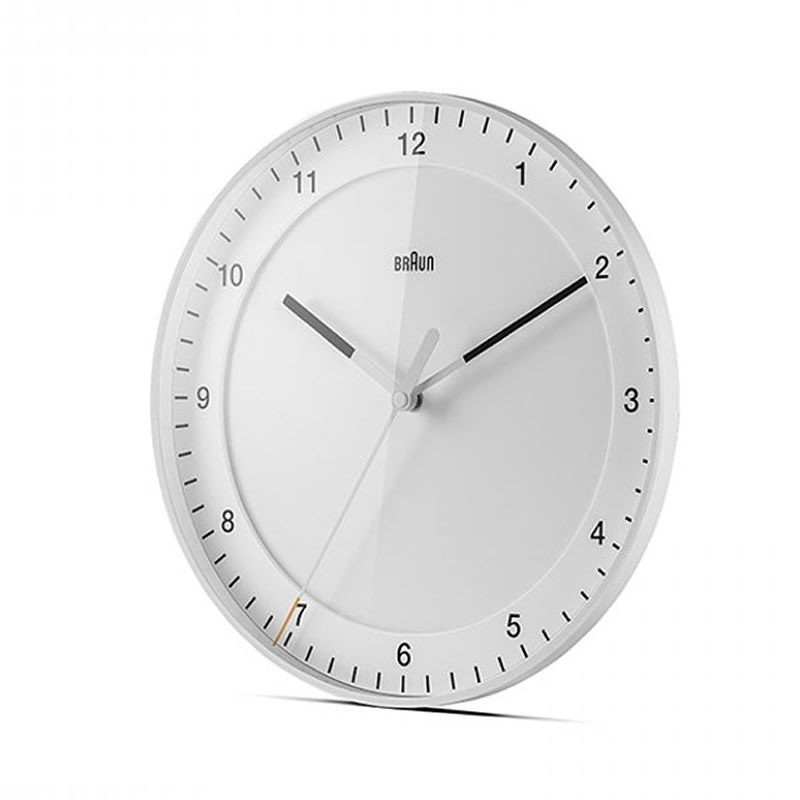 �֥饦�� ���ʥ��� �ɳݤ�����/�������륯���å� �ۥ磻�� BC17W BRAUN Wall Clock