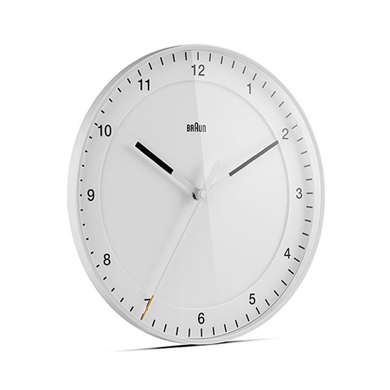 �֥饦�� ���ʥ��� �ɳݤ�����/�������륯���å� �ۥ磻�� BC17W BRAUN Wall Clock