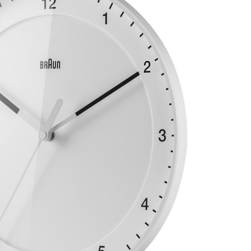 �֥饦�� ���ʥ��� �ɳݤ�����/�������륯���å� �ۥ磻�� BC17W BRAUN Wall Clock