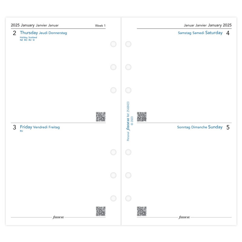 FILOFAX 2025ǯ ƥĢե Х֥ 4 25-68423 եեå