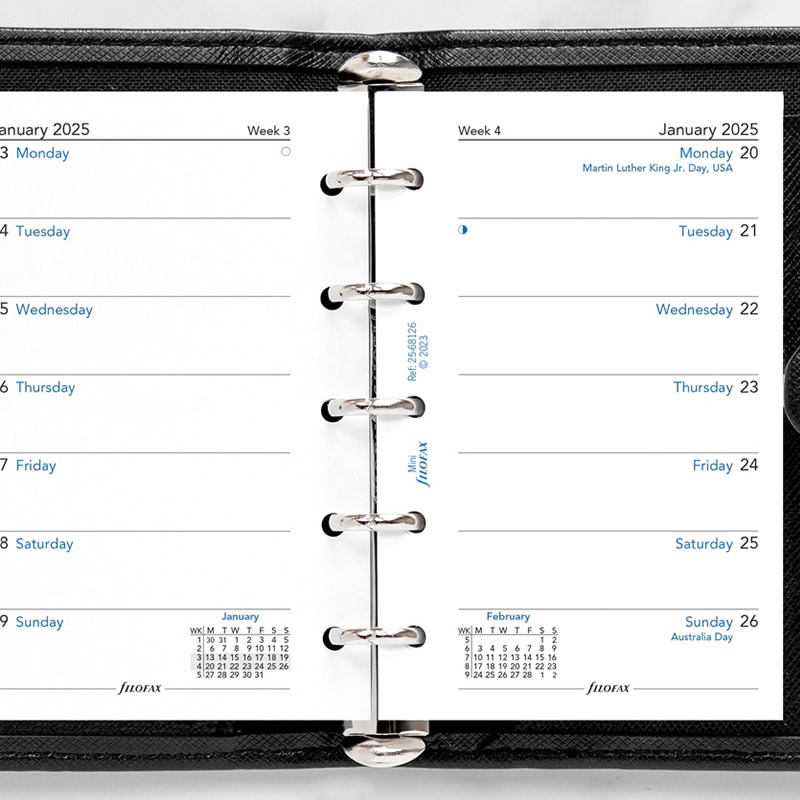 FILOFAX 2025ǯ �����ƥ��Ģ��ե��� M5 ������2���� 25-68126 �ե������ե��å���
