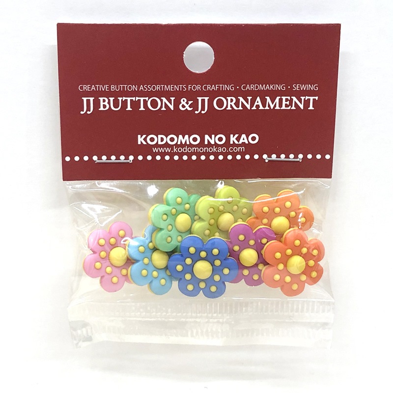 飾りボタン こどものかお ニューJJボタン 花 9839-006 | あいうえお順