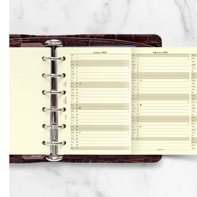 FILOFAX 2026ǯ �����ƥ��Ģ��ե��� �ߥ�6�� �С������륤�䡼�ץ��ʡ��ʥ��åȥ󥯥꡼��� 26-68208 �ե������ե��å���