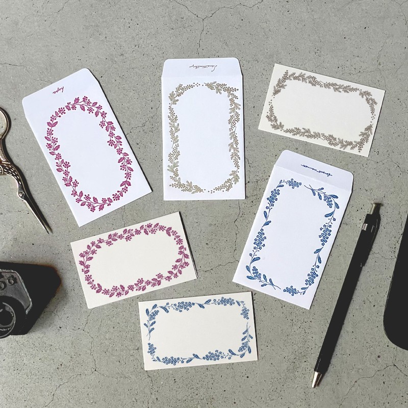 Echos Design & Letterpress 活版印刷 Mini Card and Envelope Set [暮らし市2023