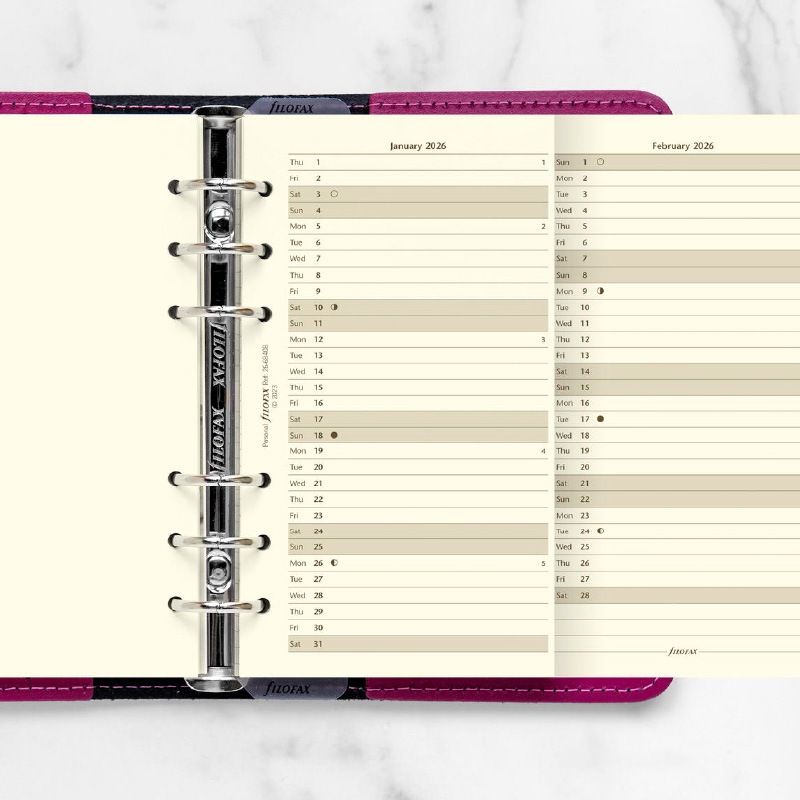 FILOFAX 2026ǯ �����ƥ��Ģ��ե��� �Х��֥� �С������륤�䡼�ץ��ʡ��ʥ��åȥ󥯥꡼��� 26-68408�ե������ե��å���