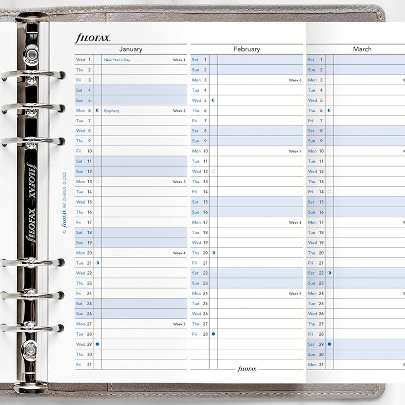 FILOFAX 2025ǯ ƥĢե A5 С륤䡼ץʡ 25-68501 եեå