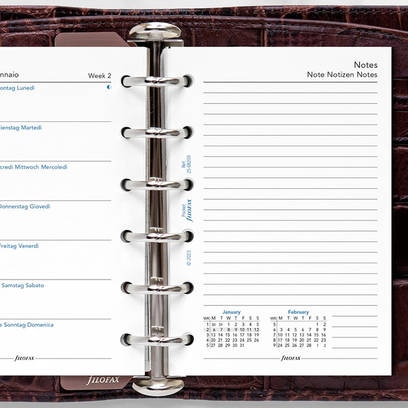 FILOFAX 2025ǯ ƥĢե ߥ6 1̥֡ 25-68209 եեå