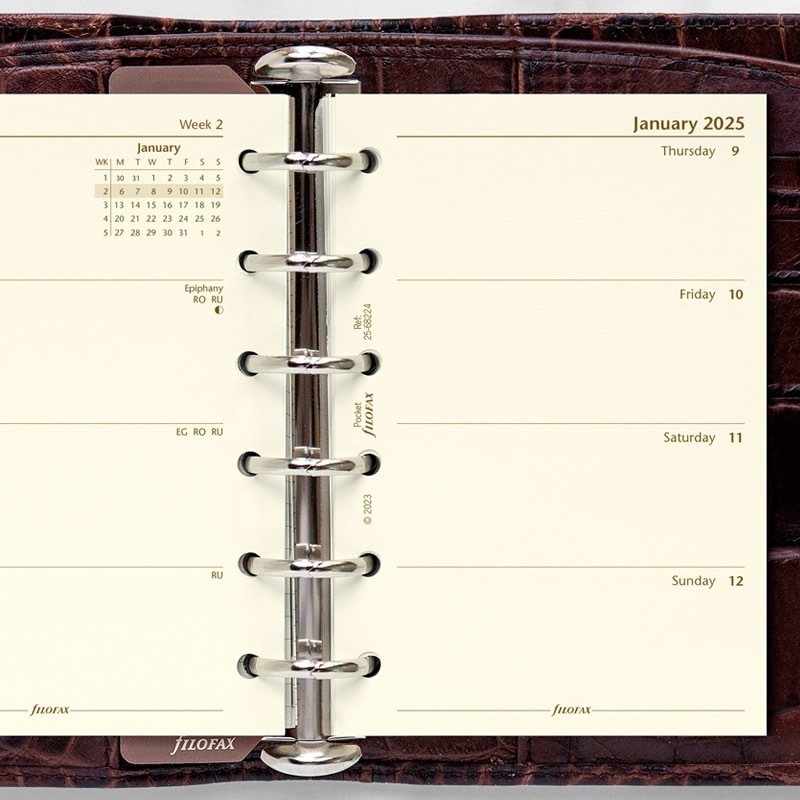 FILOFAX 2025ǯ �����ƥ��Ģ��ե��� �ߥ�6�� ������1���� ��-���ʥ��åȥ󥯥꡼��� 25-68224 �ե������ե��å���