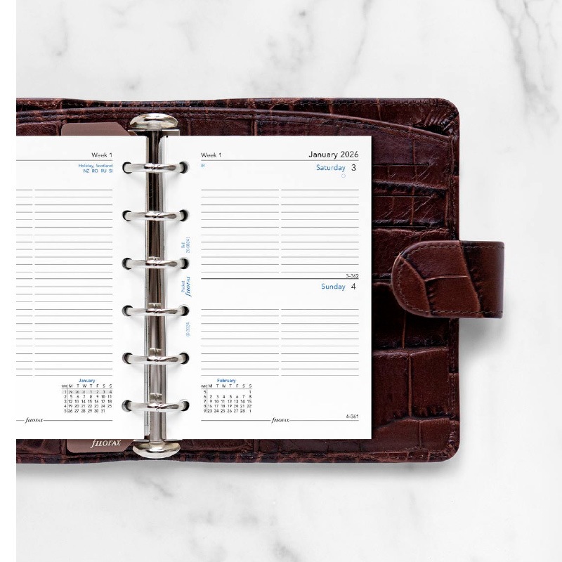 FILOFAX 2026ǯ �����ƥ��Ģ��ե��� �ߥ�6��/���⡼�� �ǥ��꡼ 26-68241 �ե������ե��å���